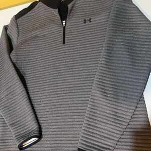 Under Armour Black and Gray ColdGear Pullover